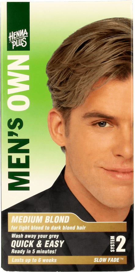 HENNAPLUS: MEN'S OWN MEDIUM BLONDE-80ML 
